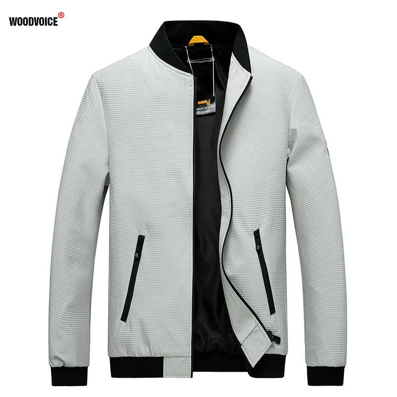 

2021 Autumn/Winter Jacket for Men Casual Round Collar Long Sleeve Male Coats Streetwear Tops Brand Clothing M-4XL hommes veste