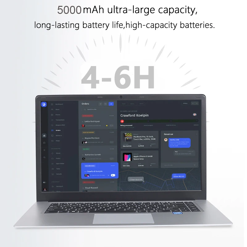 15,6 дюймов ноутбук с памятью 8G Оперативная память 128G 256G 512G 1 ТБ SSD Игровые ноутбуки ультрабук intel j3455 Win10 ОС Тетрадь компьютер Нетбуки