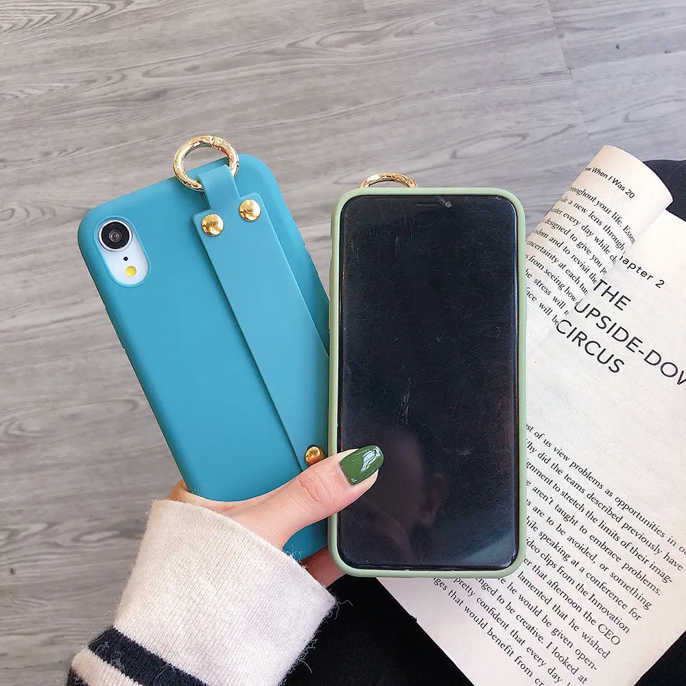 Для iPhone 11 Pro Max X XR XS конфеты устойчивый к коррозии ПУ кожаный ремешок держатель