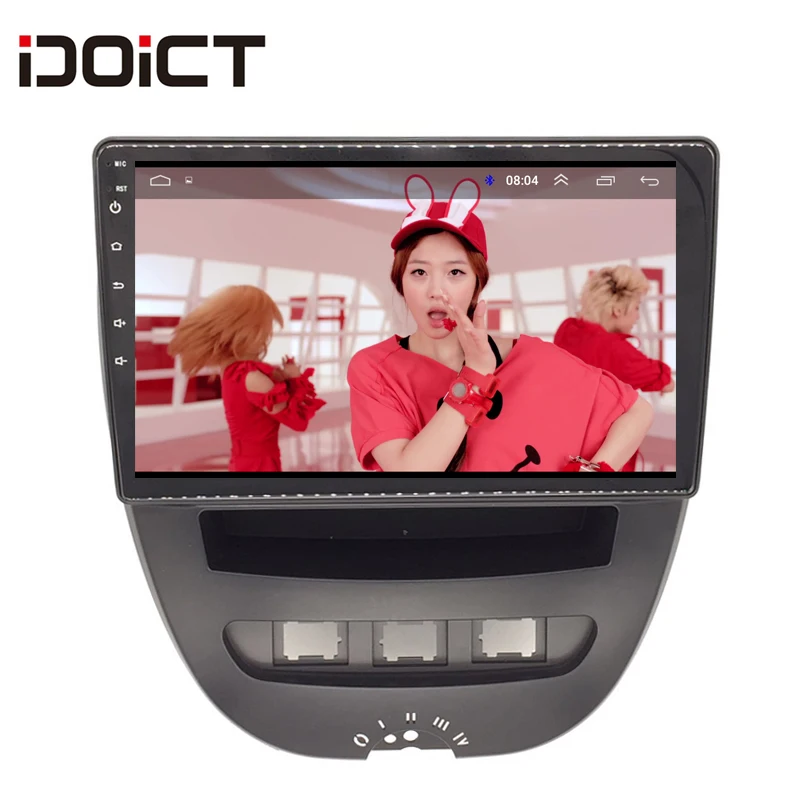 Автомобильный DVD-плеер IDOICT Android 8 1 GPS-навигация мультимедиа для peugeot 107 Toyota Aygo Citroen C1