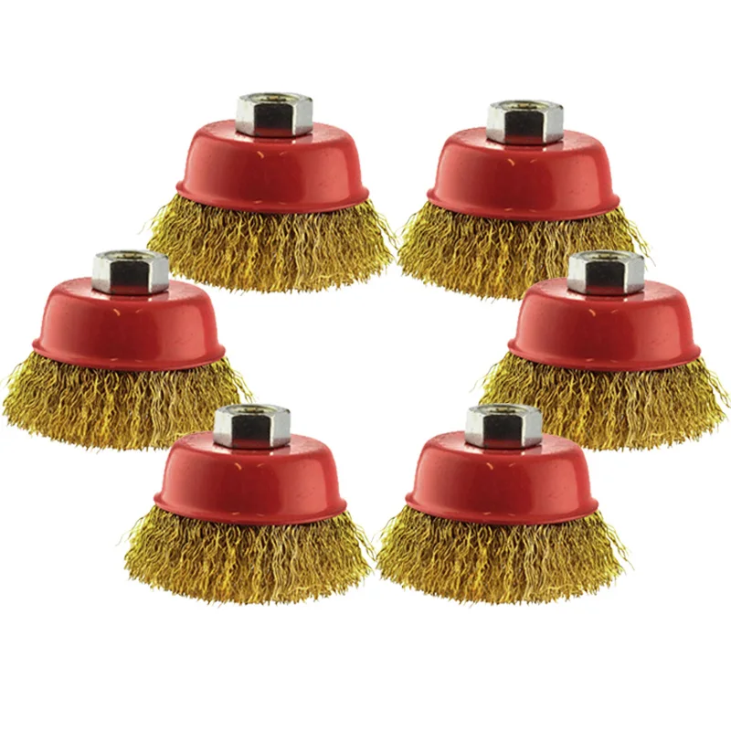 Проволочная щетка/колесо для углового шлифовального станка гофрированная