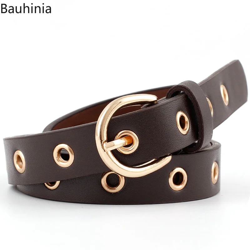 

2020 Women belt new students Hollow high quality belt fashion casual Alloy pin buckle Women cowboy pants belt