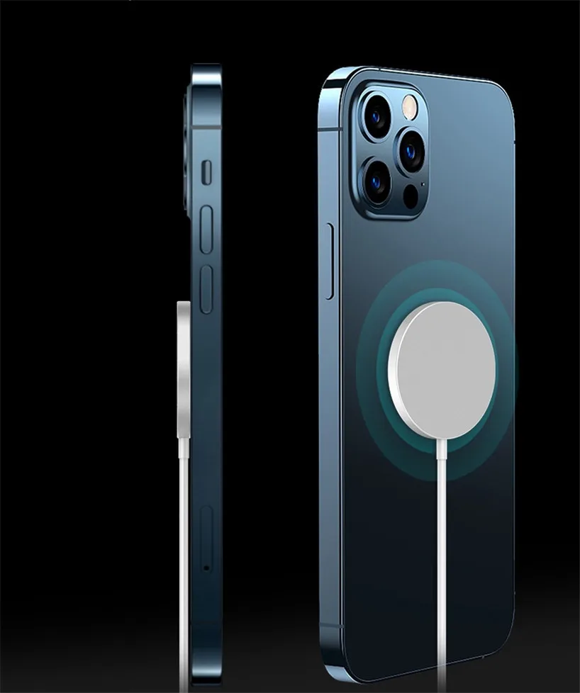 Магнитная всасывающая Беспроводная зарядная площадка 15 Вт QI для iPhone 12 Pro Max