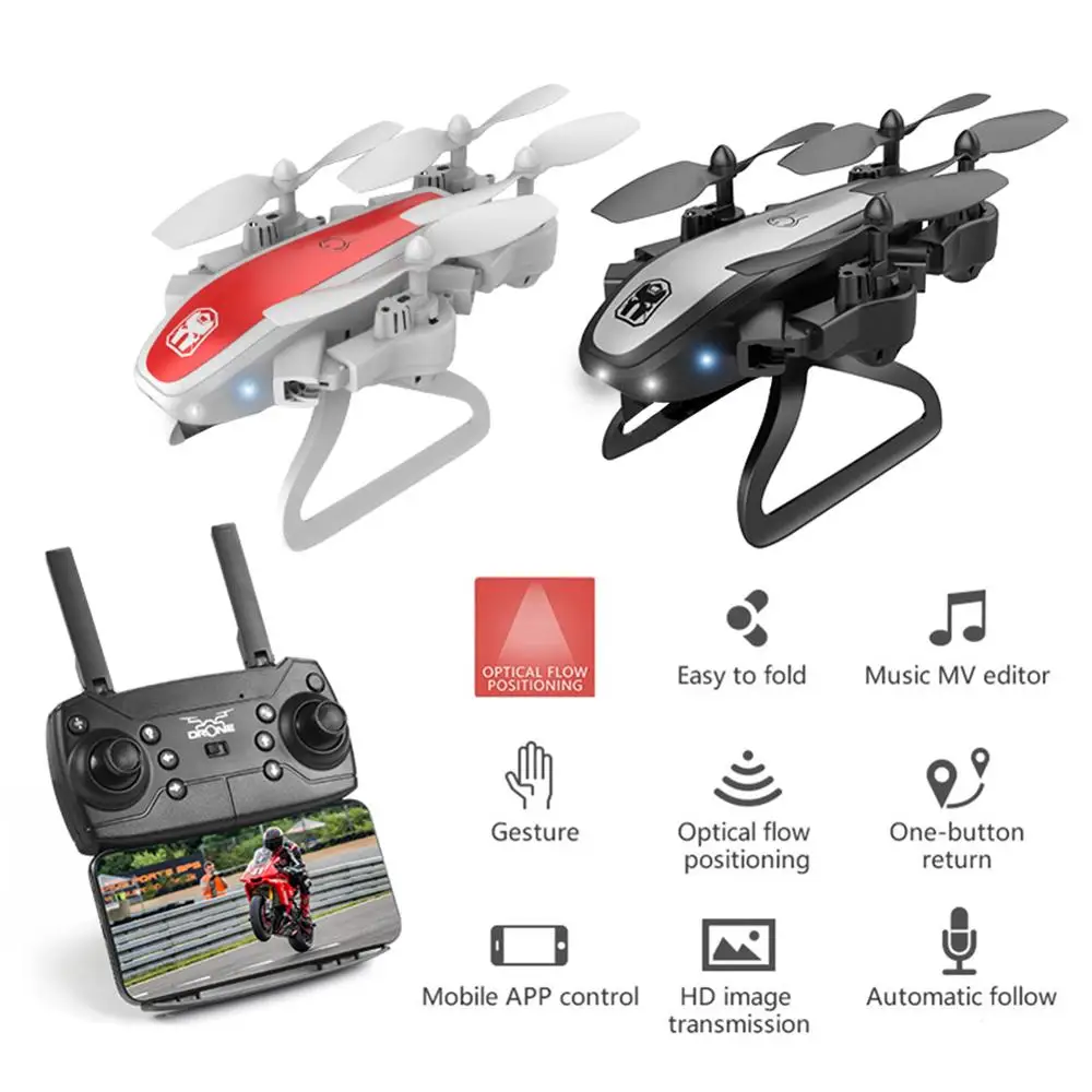Дрон KY909 HD 4K WiFi видео в режиме реального времени fpv светильник с потоком