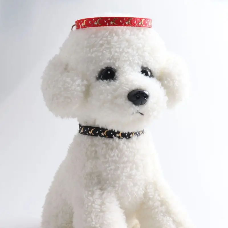 

Cute Cat Collar, Detachable Star And Moon Pet Cat Necklace Collar, For Cat Adjustable Safety Kitten Collar Jewelry Decoration