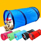 Туннель для кошек, забавная игрушка для домашних питомцев с 2 отверстиями, Складные Игрушки для котят, щенков, хорьков, кроликов, игровые туннели для собак