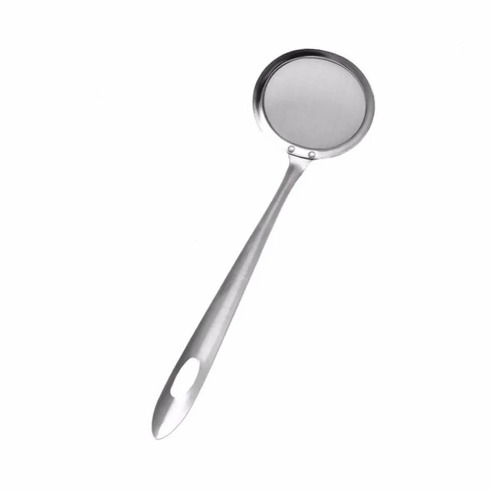 #30 круглый сетевой половник дуршлаг из нержавеющей стали сетчатый масляный