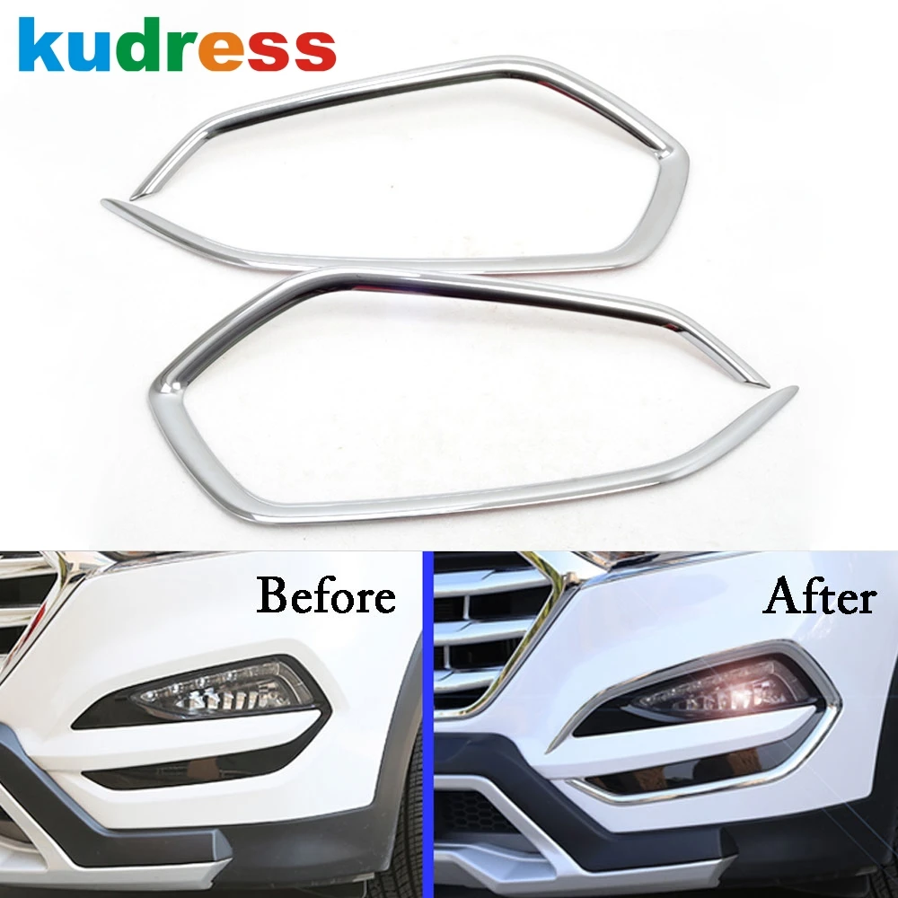 Накладка на переднюю противотуманную светильник для Hyundai Tucson 2015 2016 2017 2018 |