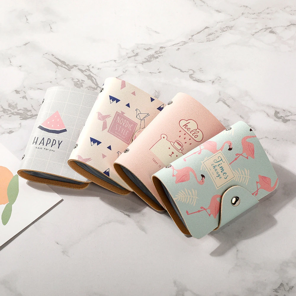 Модный визитница для кредитных карт чехол мужчин и женщин симпатичный маленький