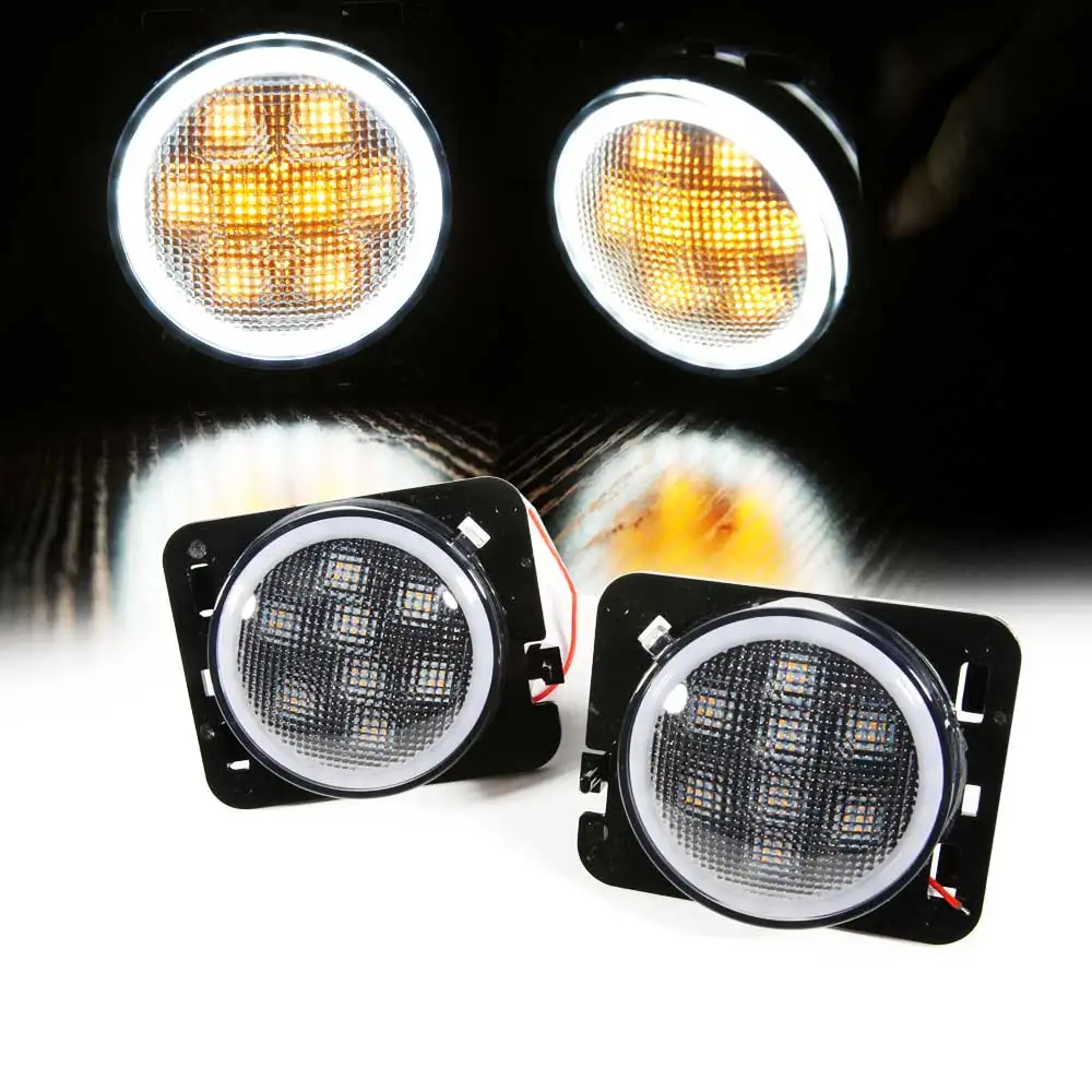 С DRL желтым передним запасным сигналом крыла в сборе с прозрачным объективом для