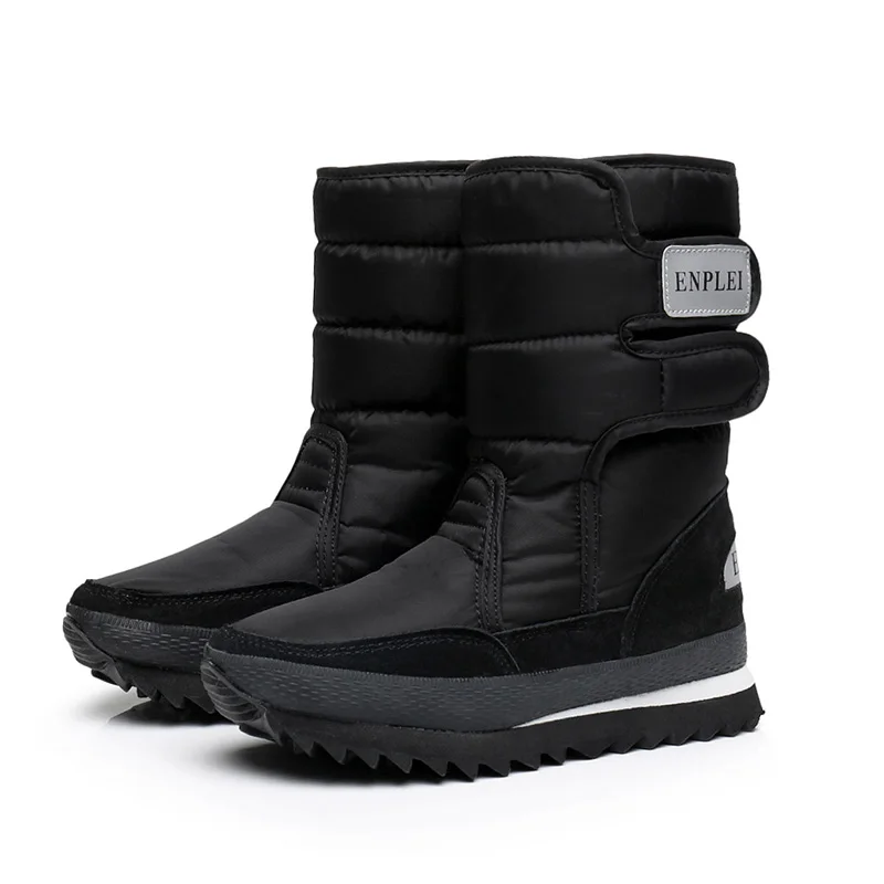 Женские ботинки Новинка 2020 года Теплые повседневные женские зимние с шерстью
