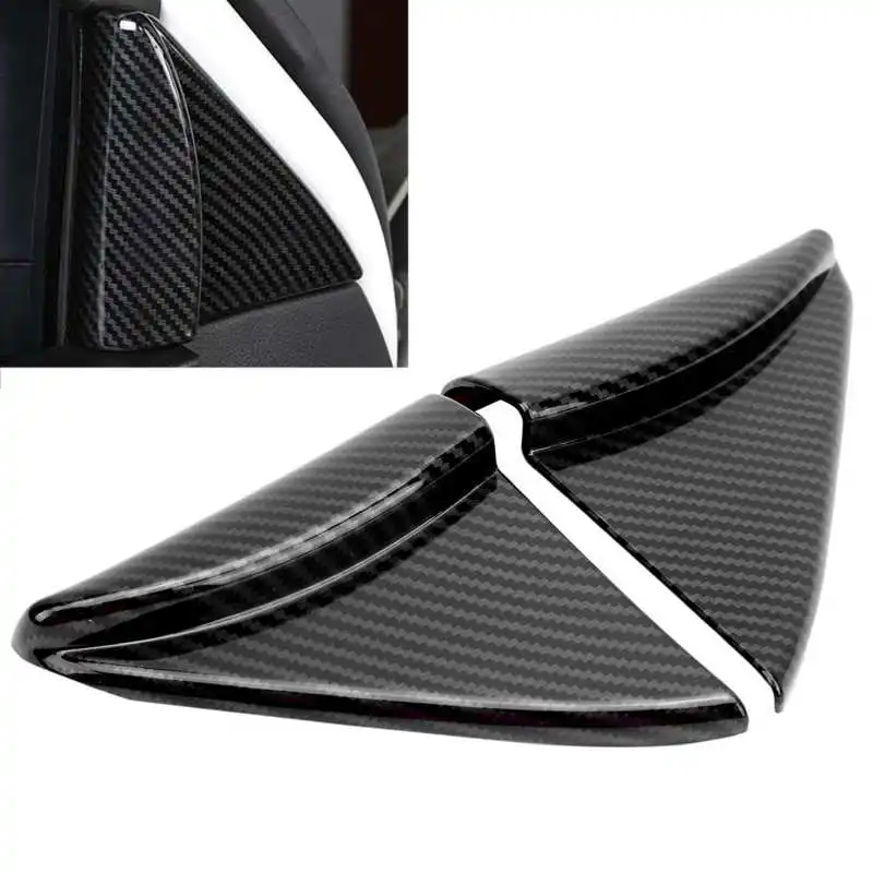 

Interior A Pillar Triangular Trim Windshield Decor Carbon Fiber Style Fit for Nissan Navara/NP300/Frontier 15-19 Car style