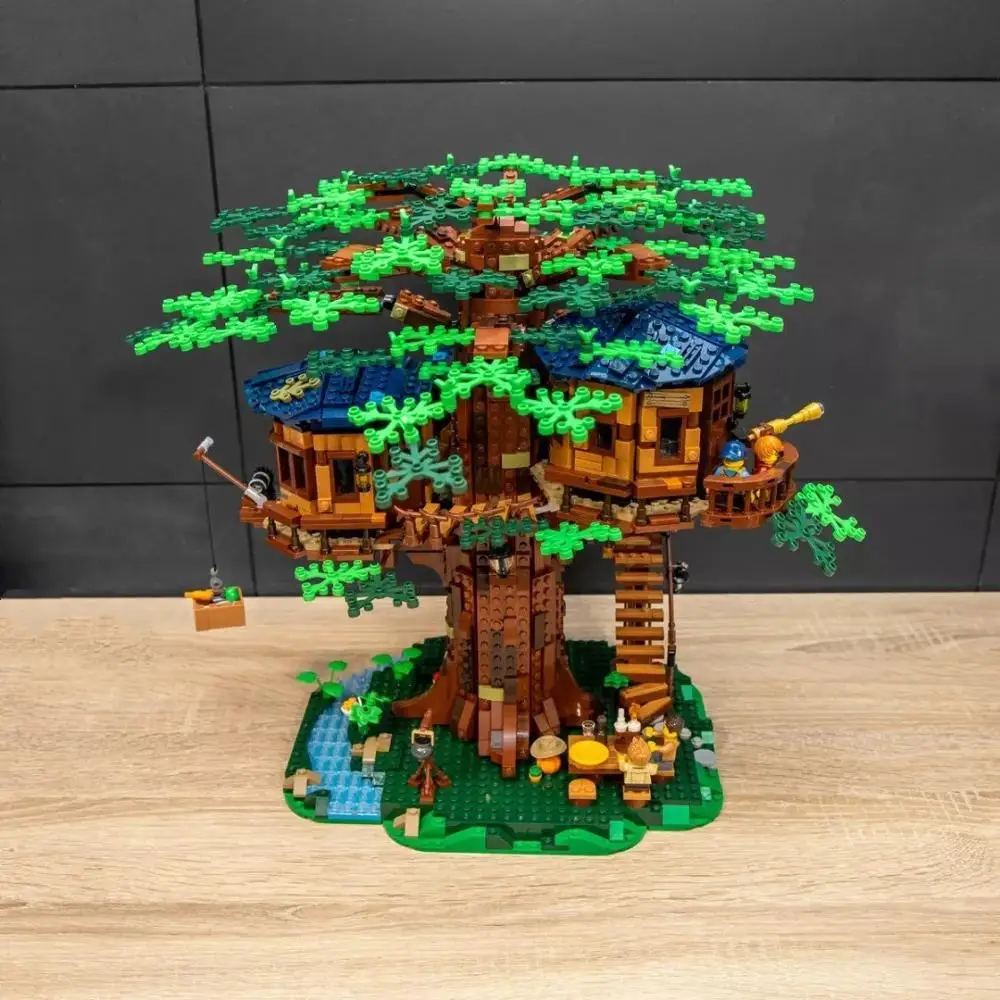 Новый sakura Tree House Idea Series MOC совместим с 21318 Lepining строительные блоки кирпичи