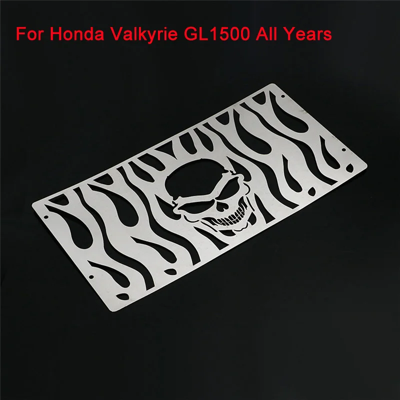 Для мотоцикла хромированные с черепами решетка радиатора Защитная крышка для