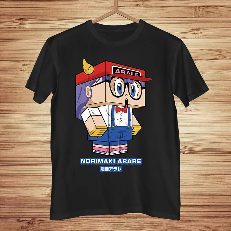 Новая летняя футболка с милым мультяшным принтом Arale женские повседневные белые
