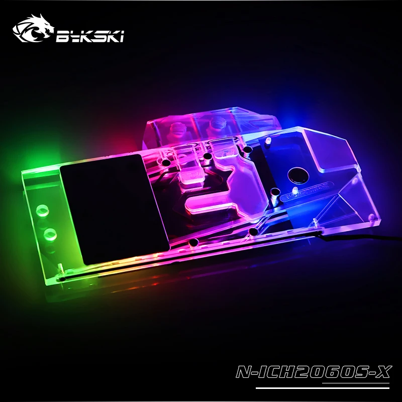 Bykski водоблок для Inno3D RTX2060/1660Ti ICHILL IceDragon Super Edition/медный радиаторный блок/3PIN 5V A-RGB/4PIN 12V RGB