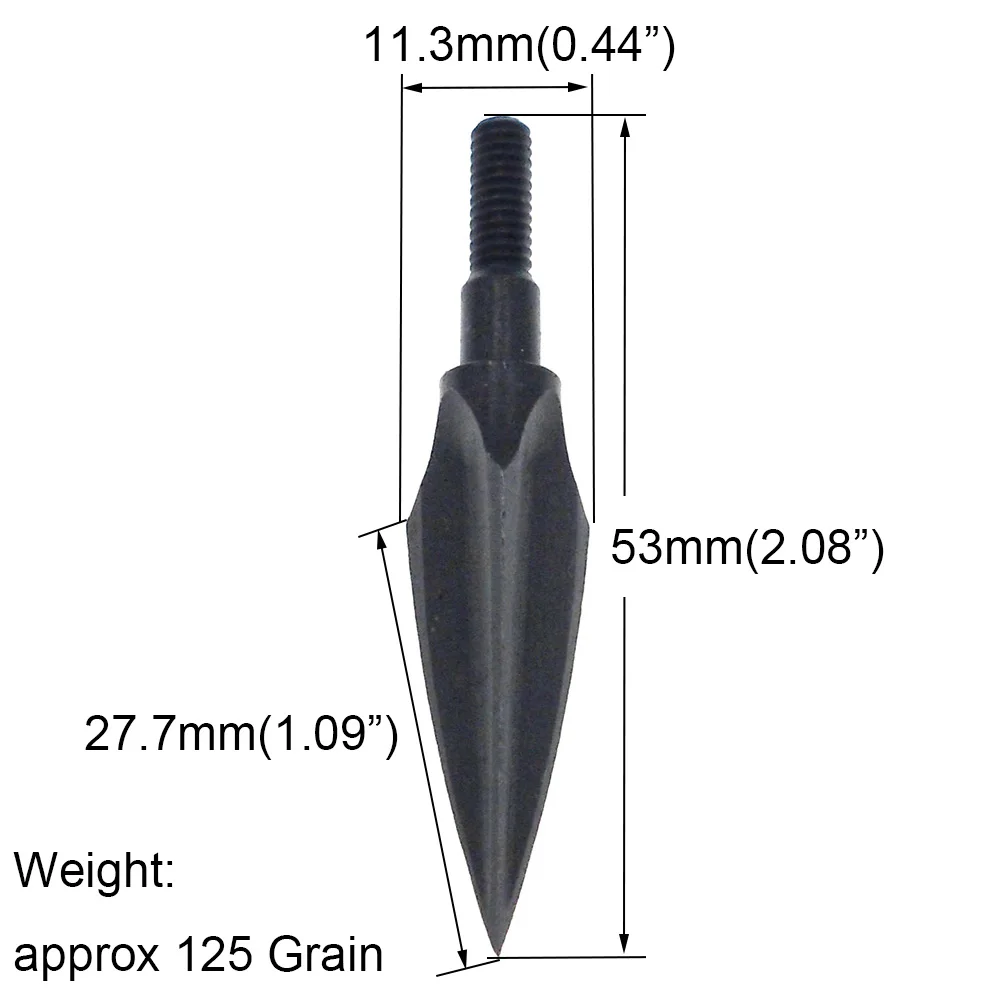 6 шт. черные ивы Broadheads стрельба из лука углеродный стальной наконечник стрелы наконечники для изогнутого блочного Лука арбалета