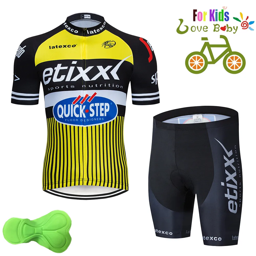 Фото Детская велосипедная майка Etixx Team четыре цвета летняя Одежда для мальчиков