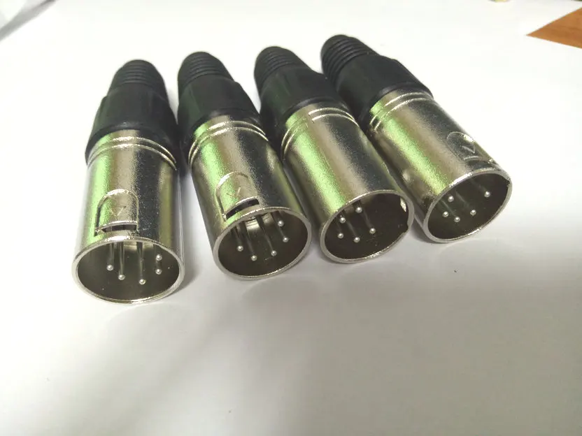25 шт. 5 контактный паяльный разъем XLR папа для микрофонного кабеля