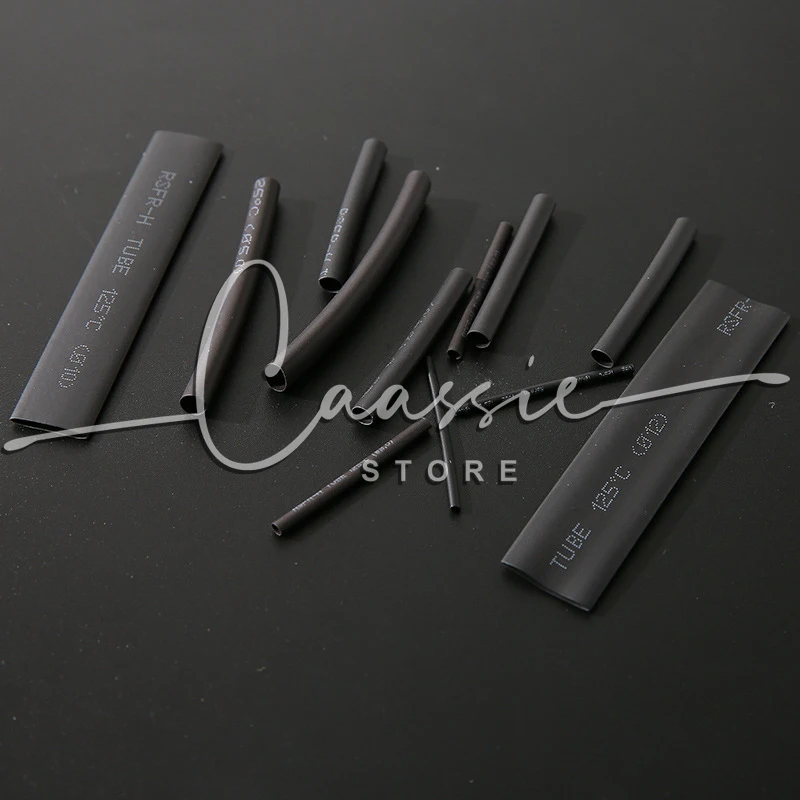 385 шт. термоусадочные трубки в черной коробке ассортименте | Строительство и