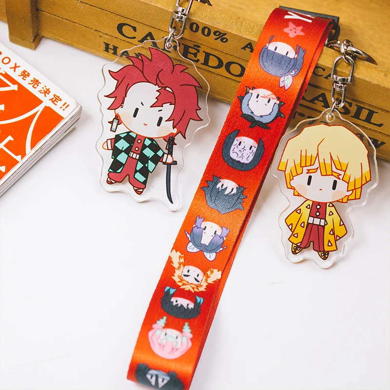 Брелок для ключей с изображением аниме рассекающий демонов киметсу нет яибы