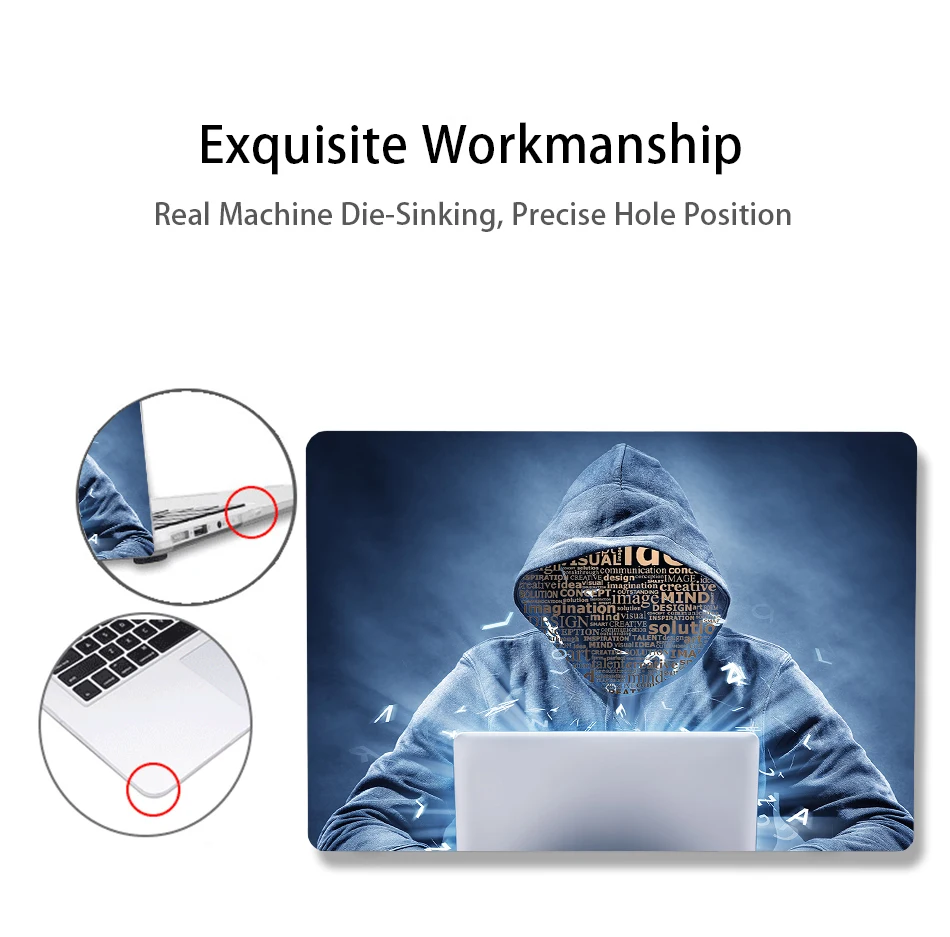 MTT для Apple Macbook Air Pro retina 11 12 13 15 дюймов чехол для ноутбука с сенсорной панелью ПК Жесткий Чехол таинственный хакер чехол для ноутбука