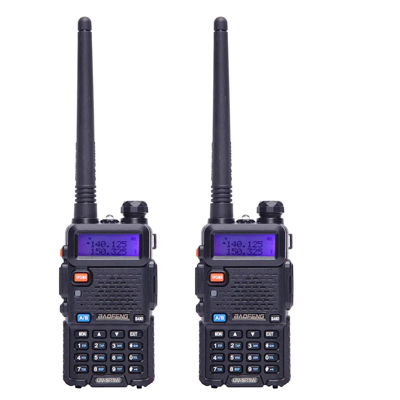 2xUV-5R 2 шт BaoFeng UV-5R портативная рация VHF/UHF136-174Mhz& 400-520Mhz Двухдиапазонная двухсторонняя рация Baofeng uv 5r портативная рация uv5r - Цвет: 2xUV-5R