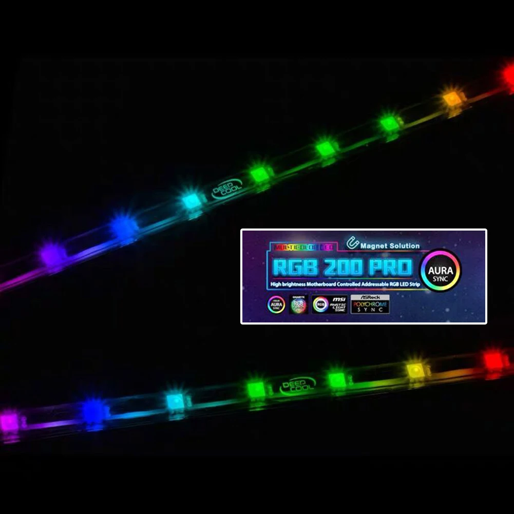 Светодиодный светильник RGB 200PRO 2x адресуемый гибкая лента декоративная лампа