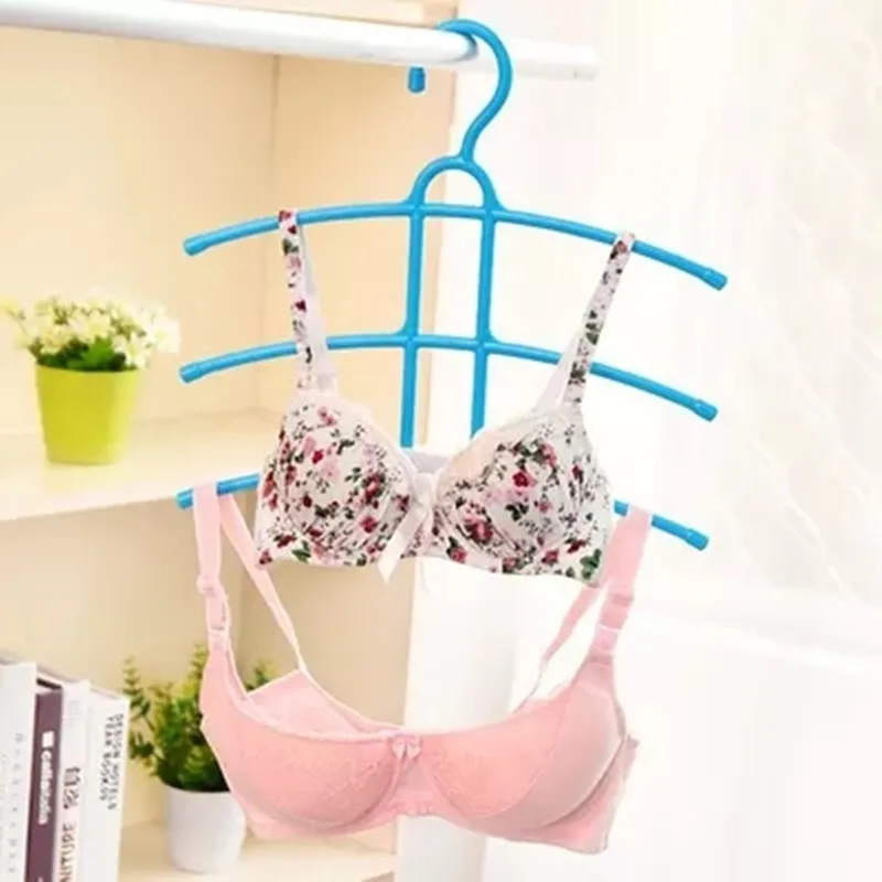 WBBOOMING Plastic Fishbone 3 layer Multifunctional Clothes Hanger Wardrobe Anti-skid Rack | Дом и сад