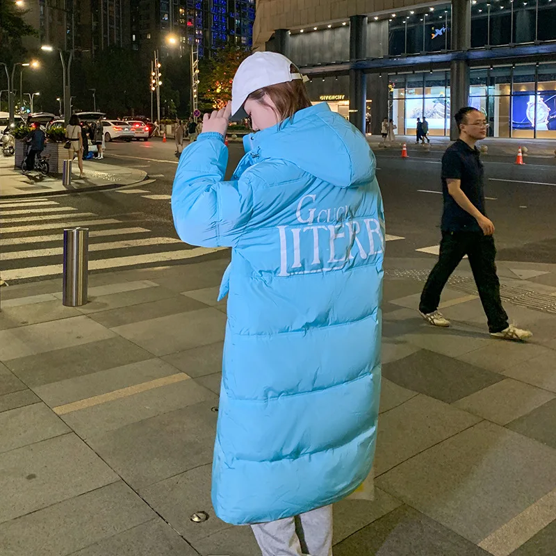 Mid-Length Coats Women New Coats Women Winter 2022 Polyester Fiber Parkas Korean Fashion Slim Down Cotton Jacket Female Jacket