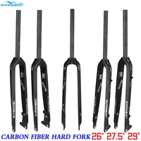 krsec bicycle carbon fork 2627 529er carbon fiber mtb fork disc brake road mountain bike fork bicycle suspension accessories