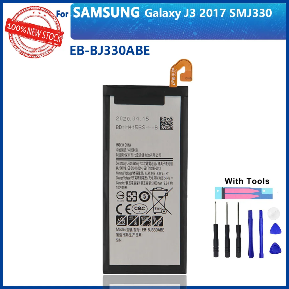 

100% Original EB-BJ330ABE 2400mAh Battery for Samsung Galaxy J3 2017 SM-J330 J3300 SM-J3300 SM-J330F J330FN J330G SM-J330L