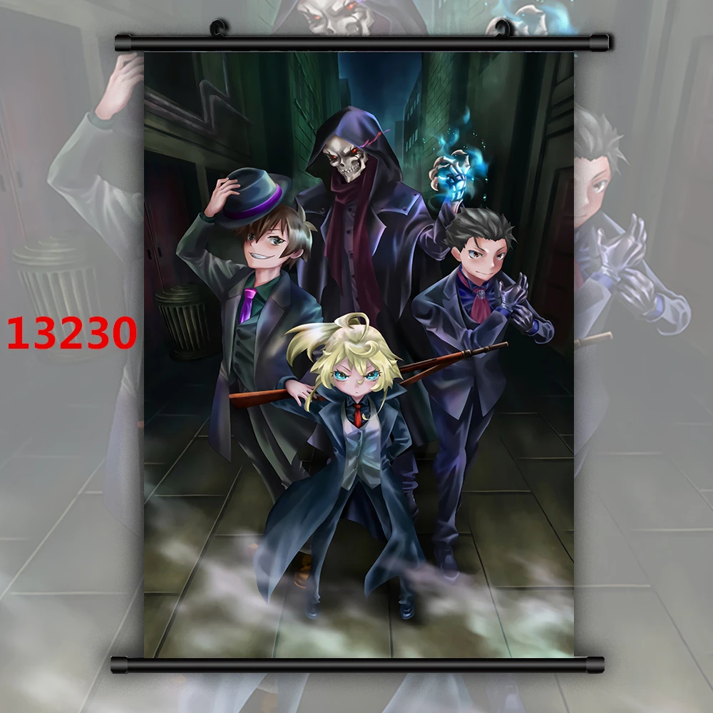 Живопись на холсте "Overlord Ainz Ooal Gown Demiurge" - печати, постеры аниме, украшение комнаты, картинки для спальни, декор дома.