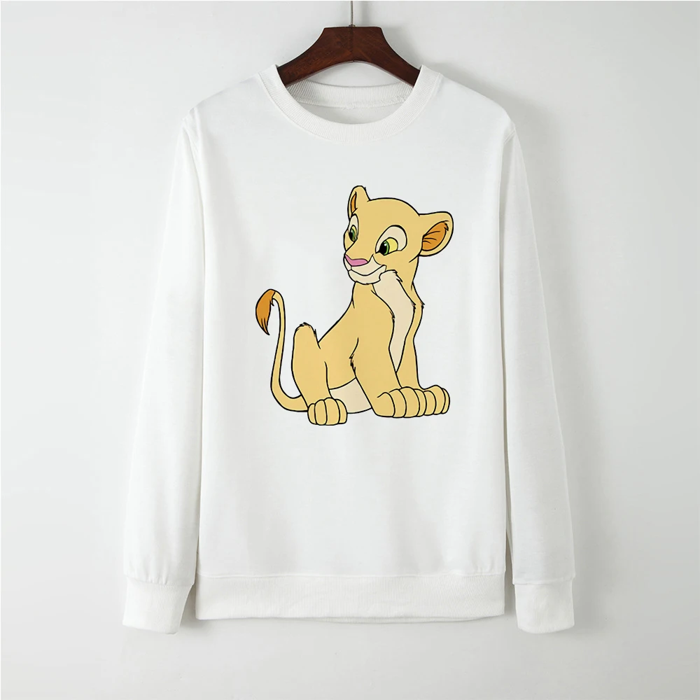 

Disney Nala kawaii clothes The Lion King Cartoon Printed Hoodies Spring Warm Long Sleeve Women's Sweatshirt American Apparel