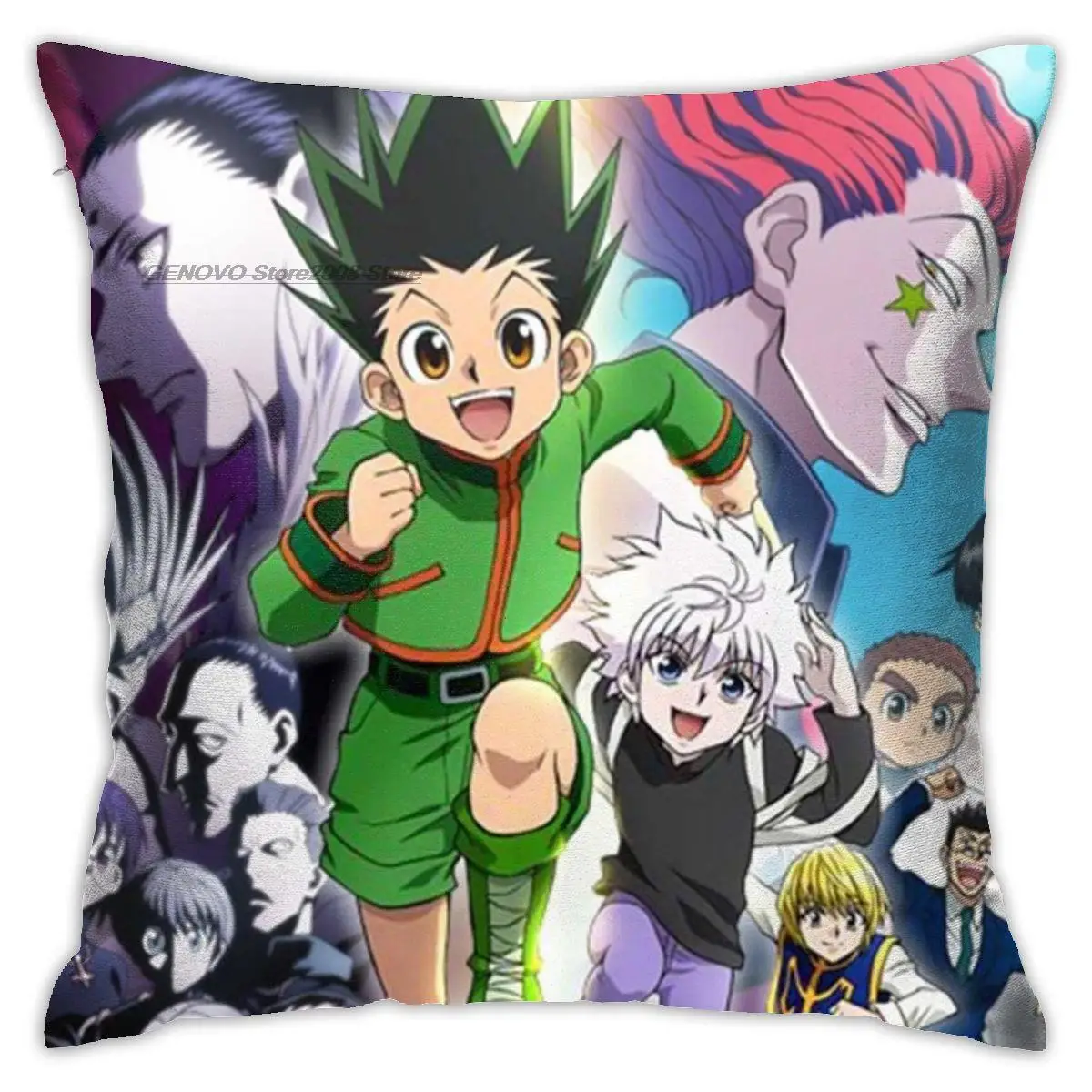 

Hunter X Hunter Kissen Abdeckung Muster Druck Kissen Fall Hunter X Hunter Anime Vintage Sofa Stuhl Dekorative Kissen Abdeckung