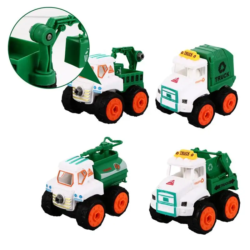 

4 Pcs Children Take Apart Car Toy DIY Car Model Toy Kids Early Education Toy