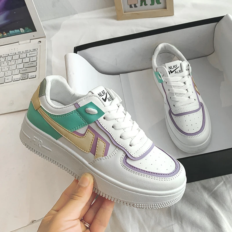 

2020 autumn Women Sneakers White Tennis Women Shoes Canvas Slip on Female Row Shoes Platform Flats Casual Ladies Vulcanize Shoes