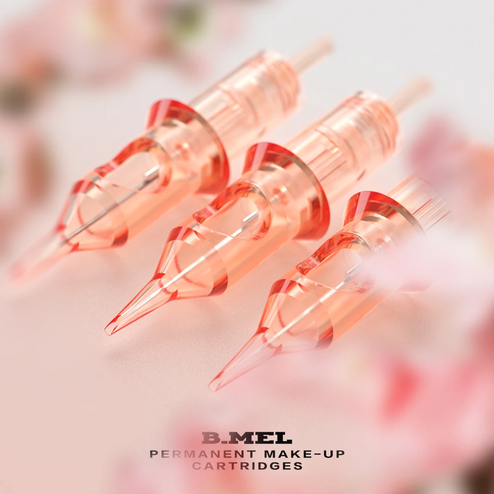 QUELLE Permanent Makeup Tattoo Needle Cartridges Round Liner Orange Sterilized Safe Single Needles Suitable for Pen Gun | Красота и
