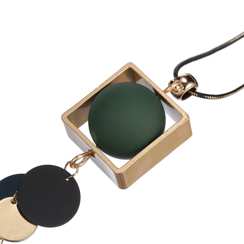 Женское Ожерелье Match Right длинное ожерелье для свитера & из деревянных бусин