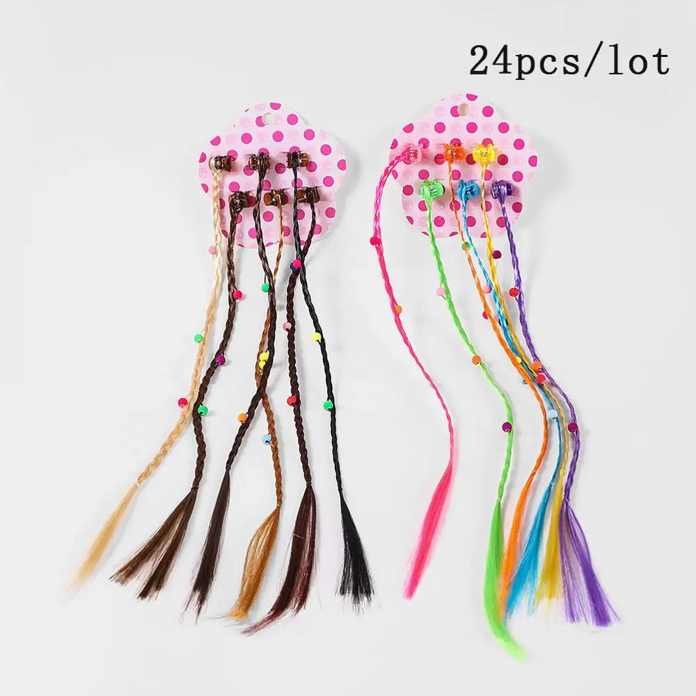 24PCS-C М мизм цветок Кисточки милые резиновые резинки для волос аксессуары украшения для волос корейский стиль резинка для волос для женщин девочек - Цвет: 24PCS-C