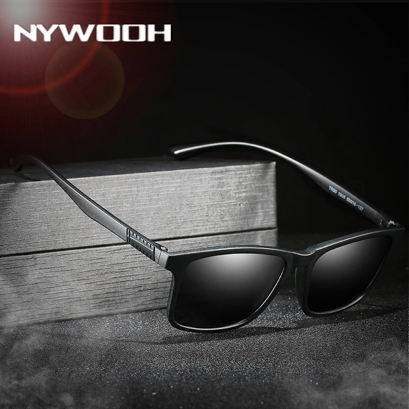 

NYWOOH 2020 Polarized Sunglasses Men TR90 Vintage Driving Sun Glasses Male Retro Shades Eyewear UV400