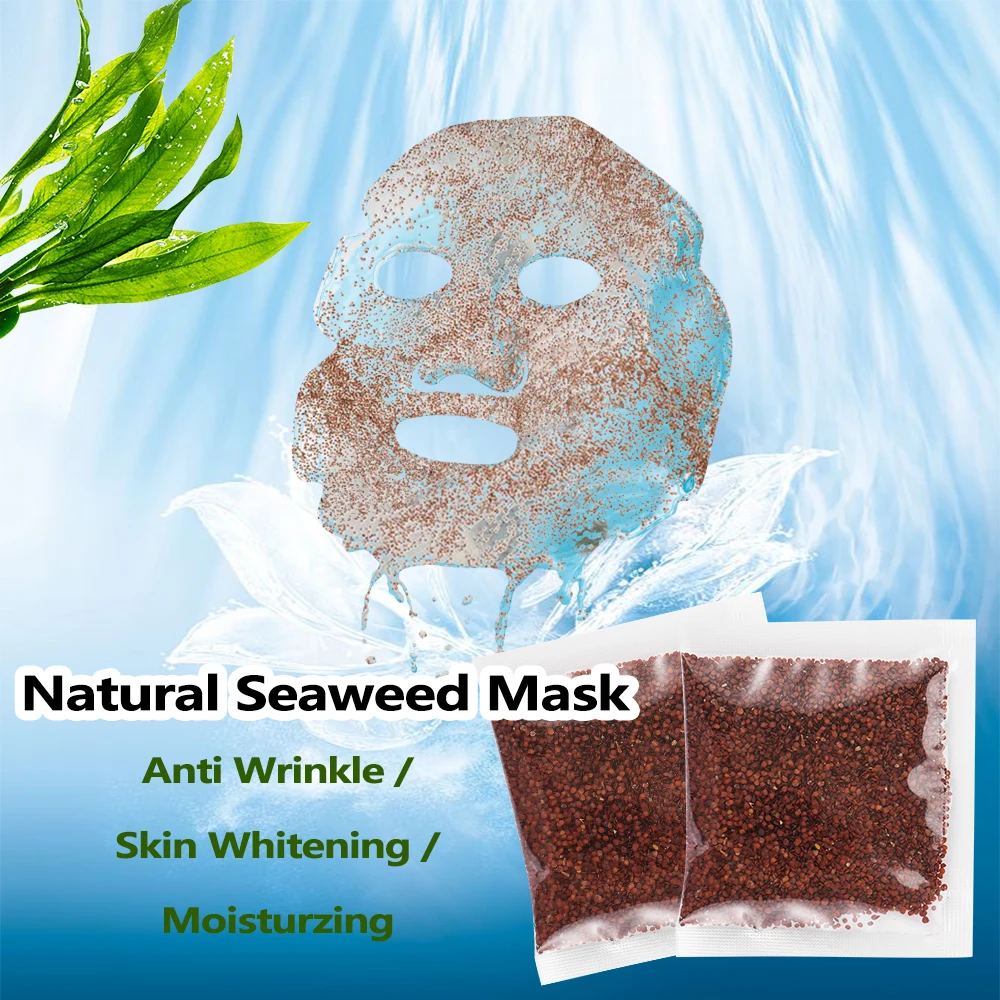 Натуральная маска из водорослей порошковая для красоты с коллагеном