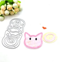 julyarts new cute animal cats head cutting dies new dies 2020 for scrapbooking album decorative embossing craft cut paper cards