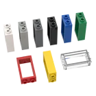 Высокотехнологичные сборные частицы 60593 1x2x3, конструктор для оконной рамы, детали для сборки сделай сам, игрушка для детей, подарок, 10 шт.