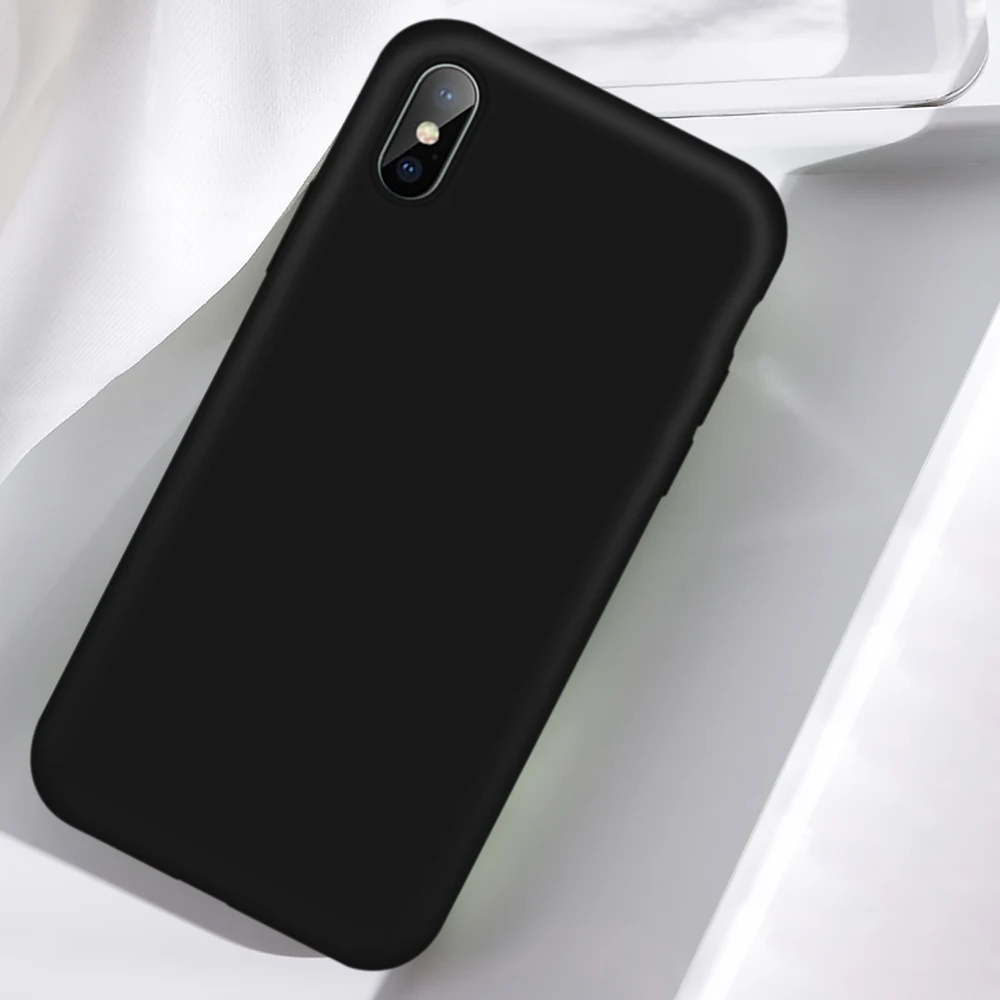 01 Жидкий силиконовый 360 Полный Чехол для iPhone 6 6S Plus X мягкий для iPhone 8 7 Чехол для iPhone 7 8 Plus X XR XS Max чехол Fundas - Цвет: 01