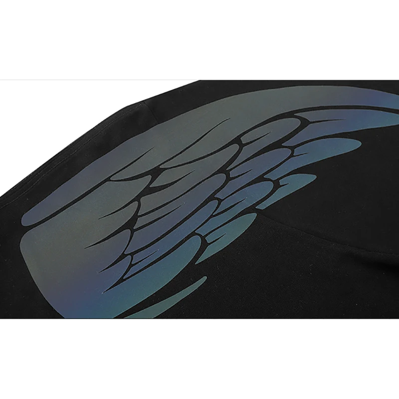 Футболка мужская Светоотражающая в стиле Харадзюку | Мужская одежда