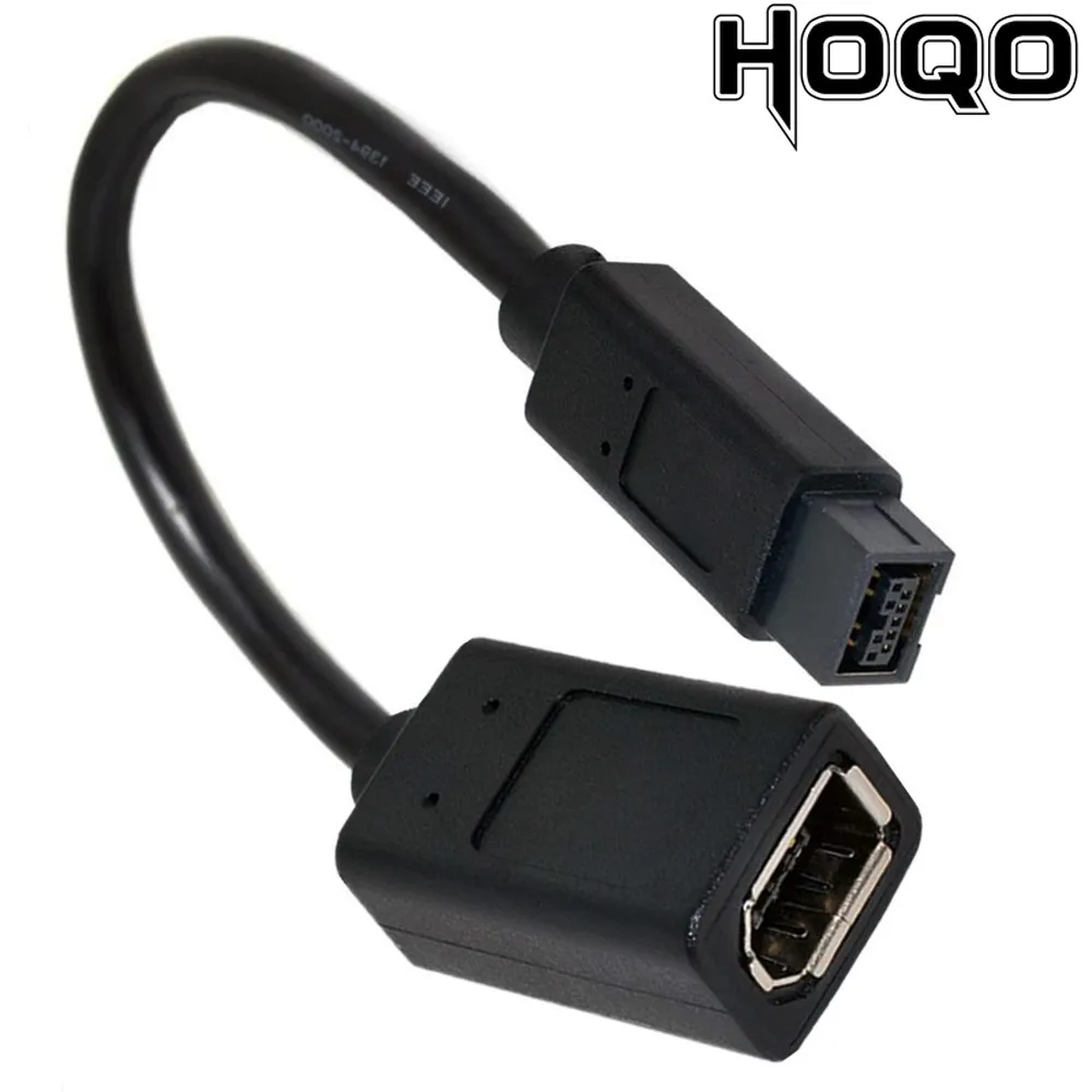 

Кабель для преобразования цифрового фотоаппарата Firewire 1394 с внутренней резьбой IEEE 1394 6P на наружную резьбу 1394B 9P