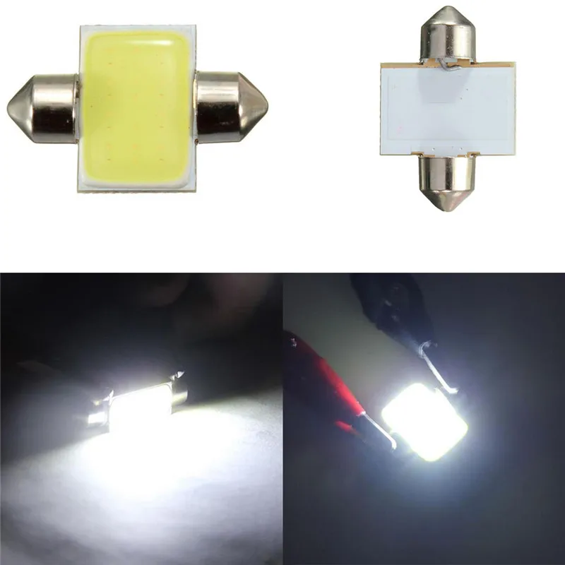 2 шт. 31 мм 12smd COB светодиодный с низким потреблением Высокая Мощность чрезвычайно