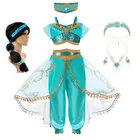 Платье принцессы для девочек, детский Аладдин и волшебная лампа, костюм для косплея на день рождения и Хэллоуин