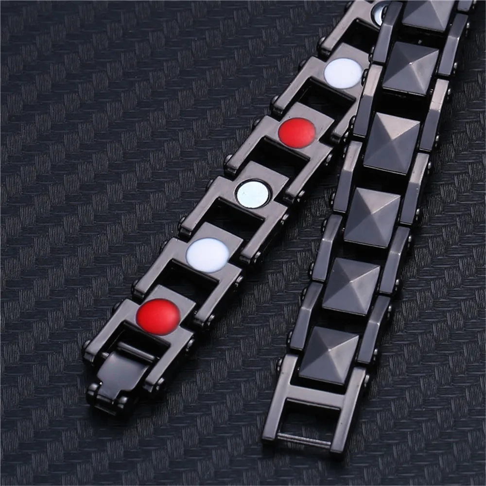 Модный энергетический Магнитный браслет для мужчин Медный звено цепи целебные